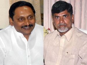 Chandrababu Naidu Vs CM Kiran Kumar Reddy