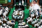 Bsp demands dismissal of up govt stages walkout in rajya sabha