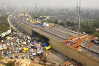 Farmers protest metal spikes barricades hit farmers access to water toilets