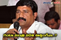 May ganta srinivas lose his ministry