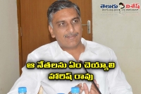 Harish rao slams ap cm chandrababu naidu