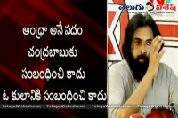 Pavan kalyan says not to call andrites in hyderabad as settlers