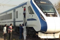 Vande bharat express crushes bike abandoned on tracks no one injured