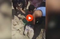 Dad rescues his teenage daughter buried alive