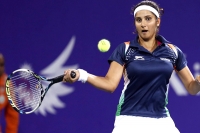 Sania mirza hsu v st double lost semi final match brisbane open tennis tournament