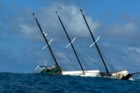 Two ships drown in sea during hudhud cyclone at vishakhapatnam