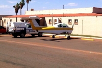 An australian comes by plane to get bear from pub