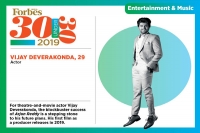 Vijay deverakonda listed in forbes 30 under 30