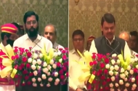 Eknath shinde takes oath as maharashtra cm devendra fadnavis as his deputy