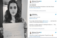 Mehreen pirzada counter to man on kathua tweet