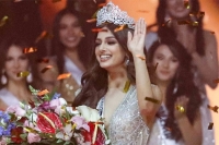 India s harnaaz sandhu brings home miss universe crown after 21 years