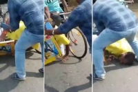 Tdp mla nimmala ramanaidu fell down from cycle in west godavari