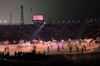 Winter olympics 2018 opening ceremony yuna kim lights the torch