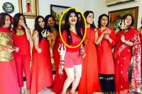 Radhe maa hits the headline this time as a party theme