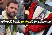 Rahul gandhi politics on rothith suicide