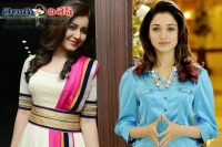 Tamannah rashi khanna romance raviteja bengal tiger movie shooting ramoji film city