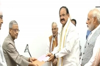 Vice president election venkaiah naidu files nomination