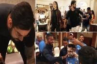 Virat kohli birthday celebrations date with anushka cake massage by team