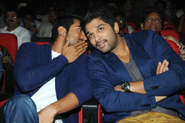 Charan and bunny guests of kotha janta audio