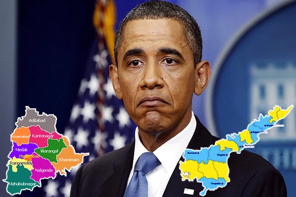 Telangana andhra pradesh government invites obama india tour