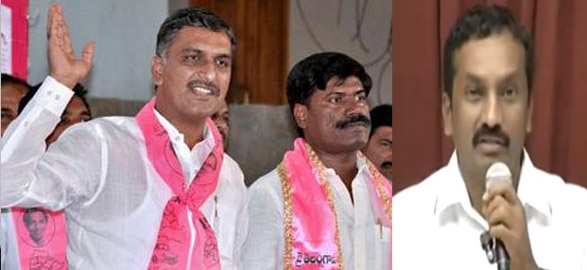 Telangana nnews trs mla harish rao fire on raghunandan rao