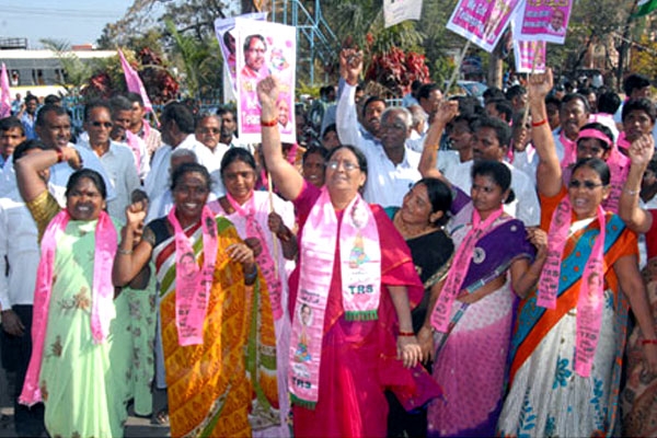 Jubilations in telangana